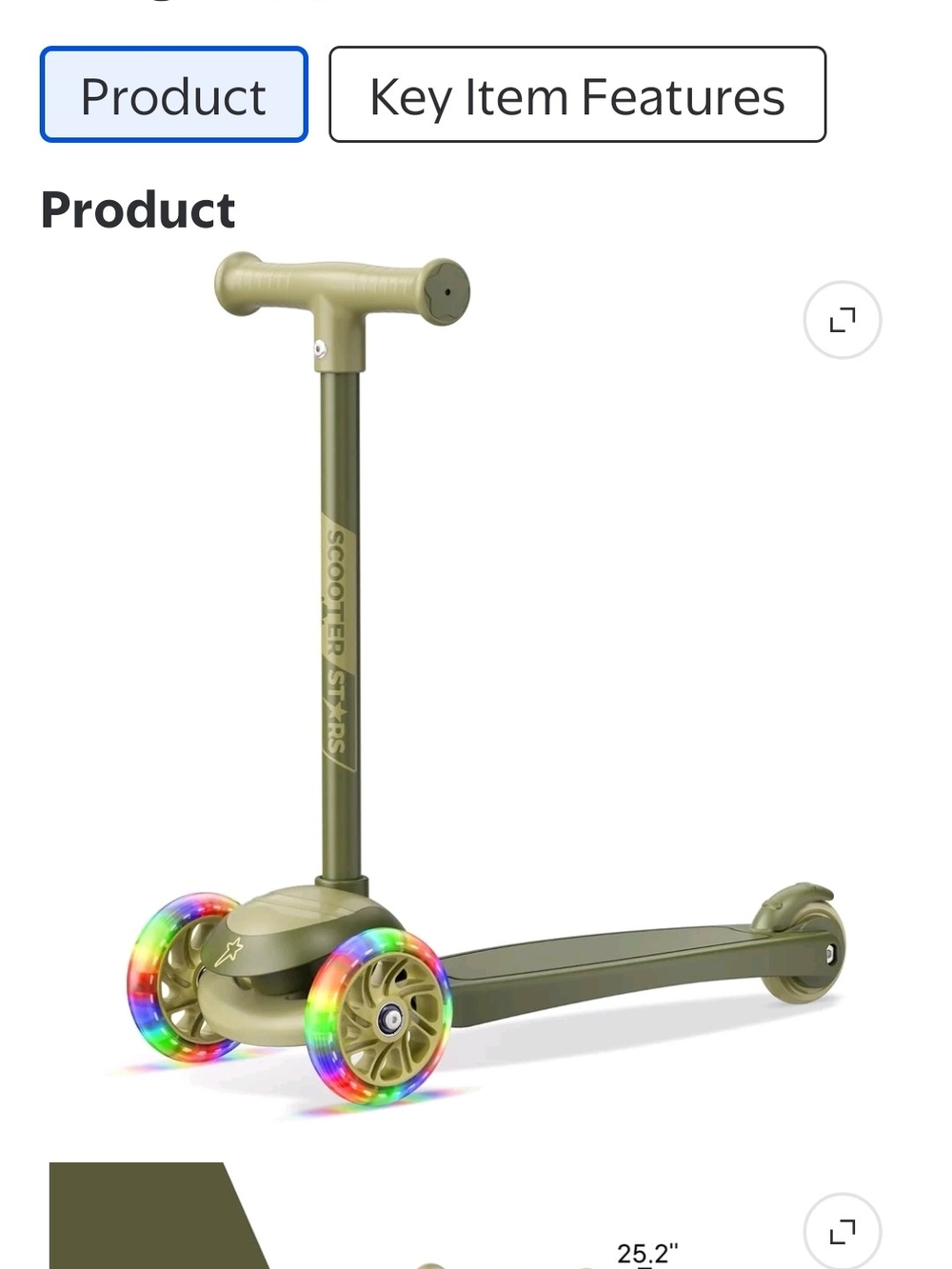 Scooter Stars 3-Wheel Kids Scooter with Light-Up LED Front Wheels